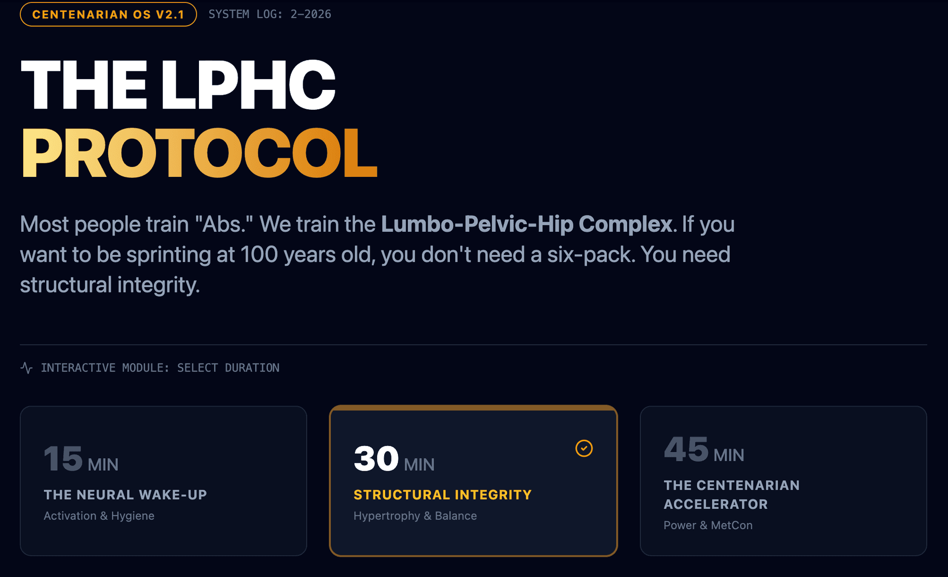 The LPHC Protocol: Engineering the 100-Year Sprinter